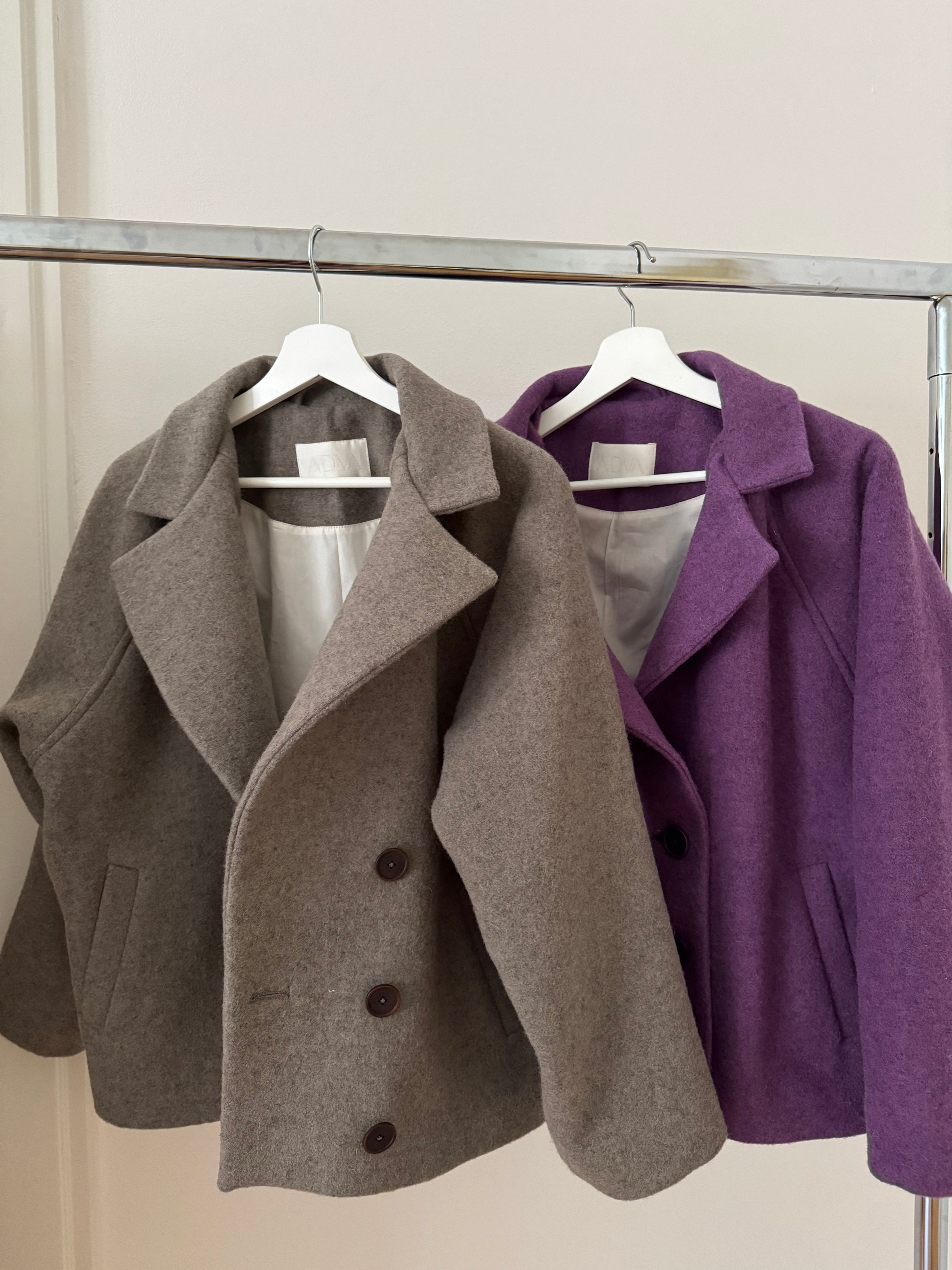 The Cropped Companion wool short coat