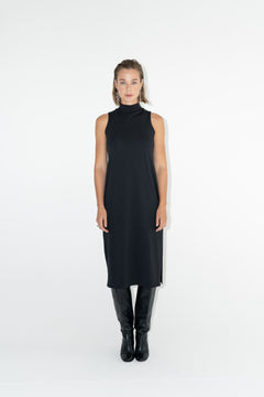 ADVA black turtleneck dress.