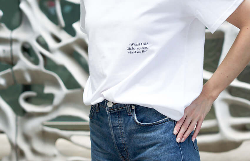 Organic t-shirt with a story